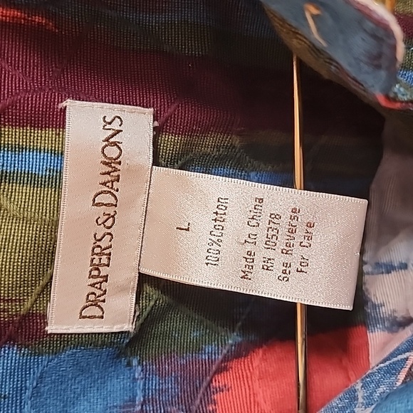 Drawers and Damon's Multi-Color Abstract Jacket size Large - Picture 2 of 4